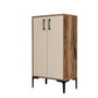Hanah Home Zapatero Prag - Nogal y Crema